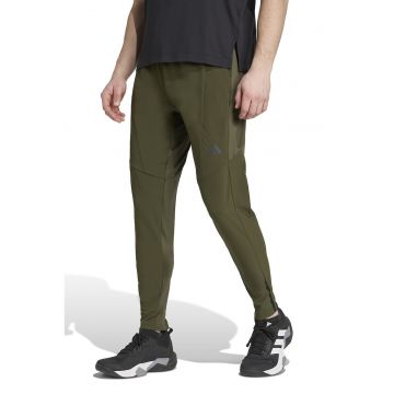 Pantaloni slim fit pentru antrenament Hybrid - Kaki inchis