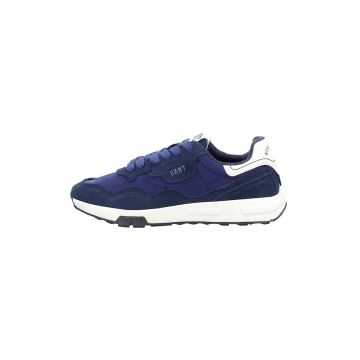 Pantofi sport cu garnituri din piele intoarsa si material sintetic Youtron - Albastru inchis/Albastru indigo