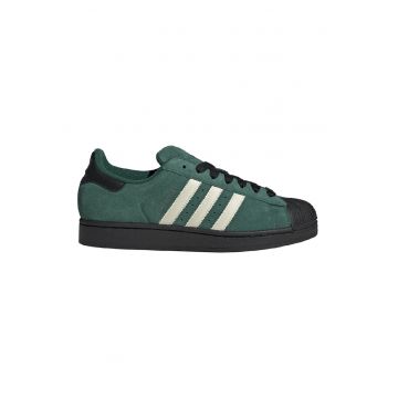 Pantofi sport din piele intoarsa Superstar II - Verde/Alb fildes/Negru