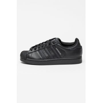 Pantofi sport low-cut din piele Superstar II - Negru