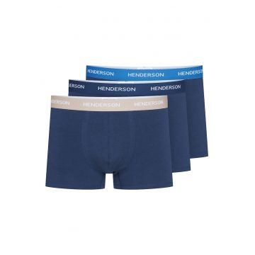 Set 3 perechi boxeri barbati -  Bleumarin - Bumbac