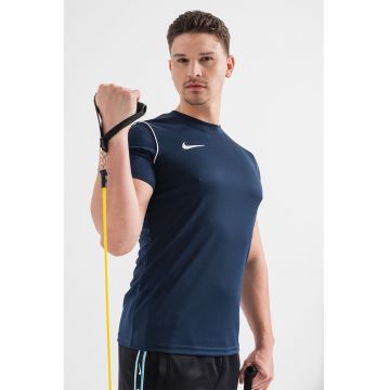 Tricou cu decolteu rotund - pentru fotbal Park 20 - Alb/Bleumarin