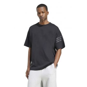 Tricou lejer cu maneci cazute - Gri antracit/Gri inchis