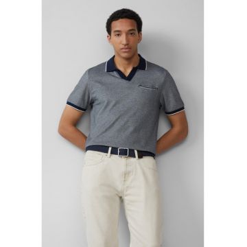 Tricou polo de bumbac - Bleumarin