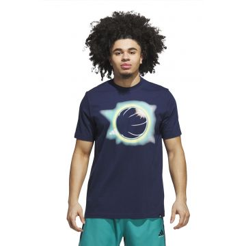 Tricou regular fit cu imprimeu grafic - Bleumarin