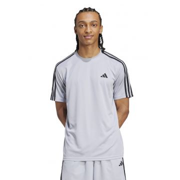 Tricou regular fit cu logo pentru fitness - Negru/Alb murdar