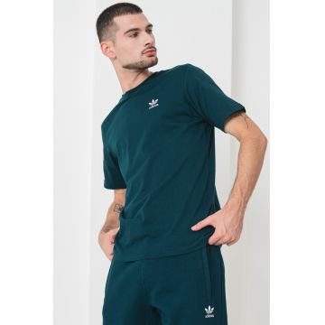 Tricou regular fit din bumbac Trefoil - Verde englez