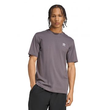 Tricou regular fit din bumbac Trefoil - Violet prafuit