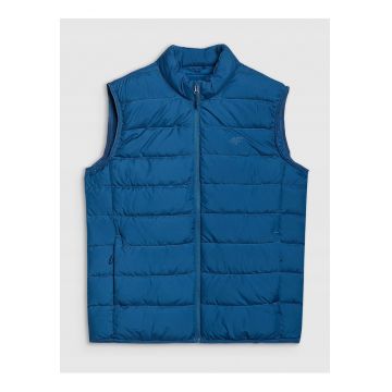 Vesta barbati  puf/poliester - albastru