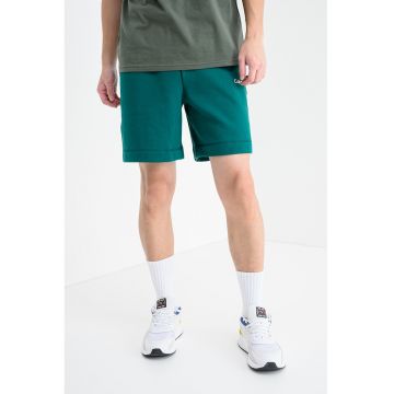 Bermude cu logo - pentru fitness - Verde