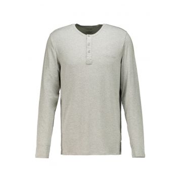 Bluza de pijama din amestec de modal - Gri deschis melange