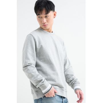 Bluza de trening cu imprimeu logo - pentru fitness - Gri melange