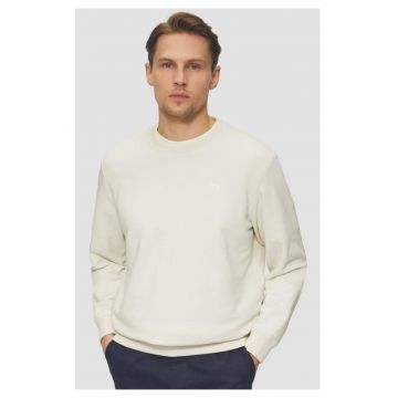 Bluza simpla barbati din amestec de bumbac si viscoza - Regular fit - Crem