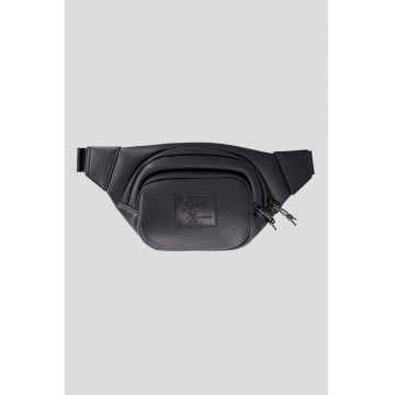 Borseta de piele ecologica cu fermoar - Negru