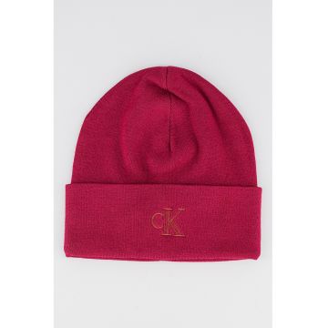 Caciula cu logo brodat - Rosu inchis