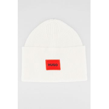 Caciula din amestec de lana Xaff - Alb murdar