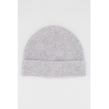 Caciula uni din casmir - Gri deschis