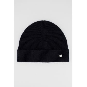 Caciula uni din casmir - Negru