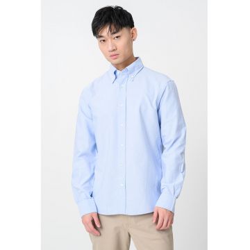 Camasa regular-fit cu guler Oxford - Albastru pastel