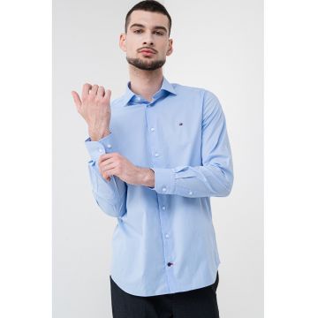 Camasa slim fit din amestec de bumbac