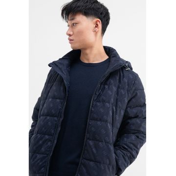 Geaca cu monograma - Bleumarin