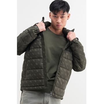 Geaca cu monograma - Kaki inchis