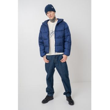 Geaca cu vatelina si finisaj rezistent la apa - Albastru inchis