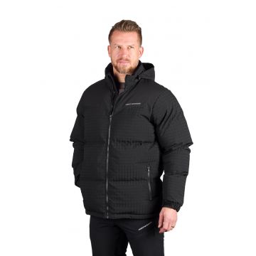 Geaca cu vatelina si guler mediu Pridbor - Negru