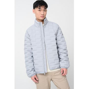 Geaca matlasata cu finisaj rezistent la apa - Albastru glaciar