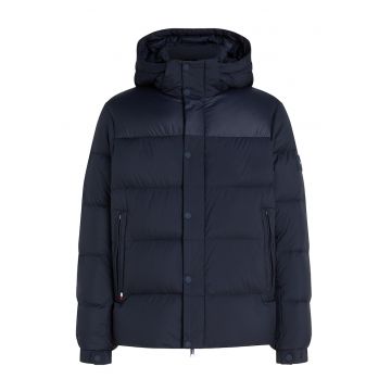 Geaca matlasata cu umplutura de puf - Albastru ultramarin