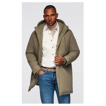 Geaca parka lunga clasica  OM-JAPJ-0313 - Kaki