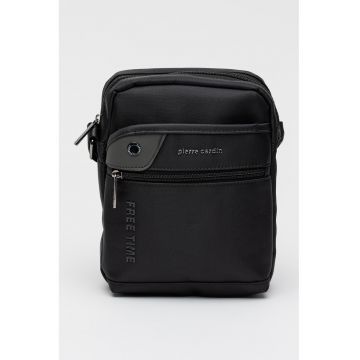 Geanta crossbody cu buzunare mulitple Alan - Negru