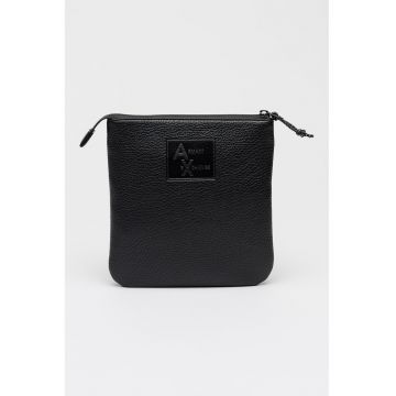 Geanta crossbody de piele ecologica - Negru