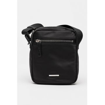 Geanta crossbody din material textil - Negru