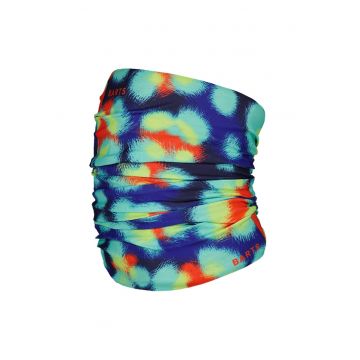 Guler din fleece cu model circular - Multicolor