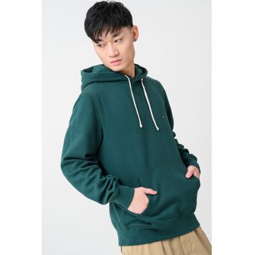 Hanorac cu buzunar kangaroo - Verde englez