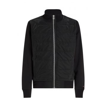 Jacheta bomber din amestec de bumbac - Negru