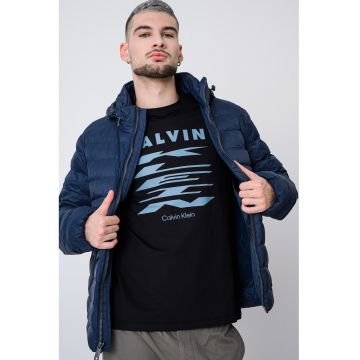 Jacheta cu vatelina si gluga - Bleumarin