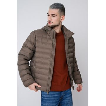 Jacheta cu vatelina si gluga - Kaki