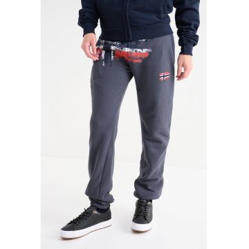 Pantaloni de trening cu logo Mapote - Gri inchis