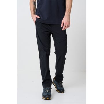 Pantaloni uni cu buzunare laterale - Negru