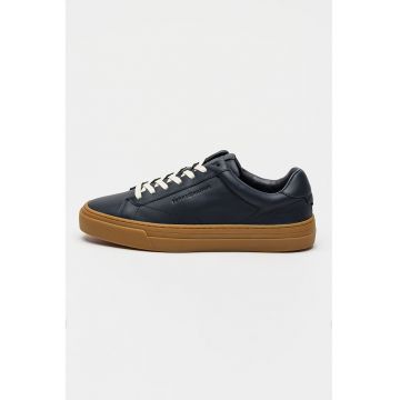 Pantofi sport low-cut de piele Premium - Bleumarin