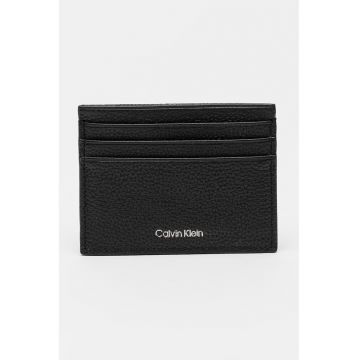 Portcart de piele - Negru