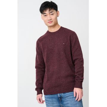 Pulover din amestec de lana - Violet tyrian