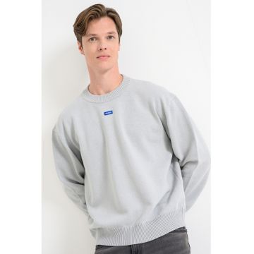 Pulover lejer San Casey - Gri melange