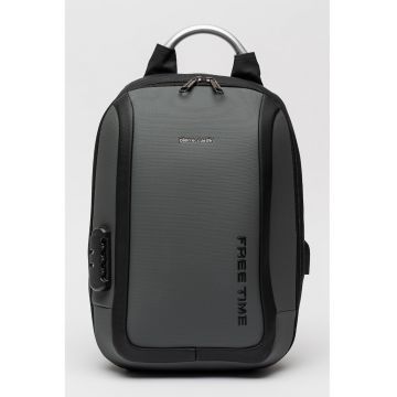 Rucsac pentru laptop cu maner metalic - Gri inchis