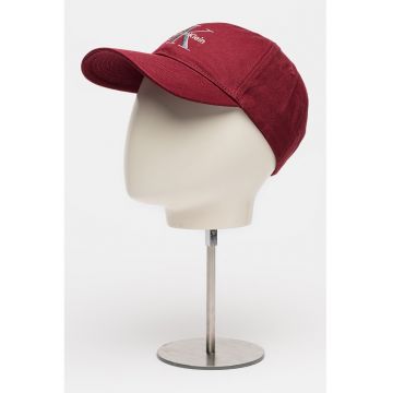 Sapca baseball ajustabila cu broderie logo - Visiniu/Argintiu
