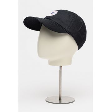 Sapca de bumbac cu imprimeu logo - Bleumarin