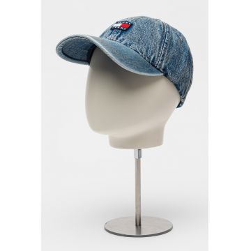 Sapca de denim cu aspect deteriorat Heritage - Albastru melange
