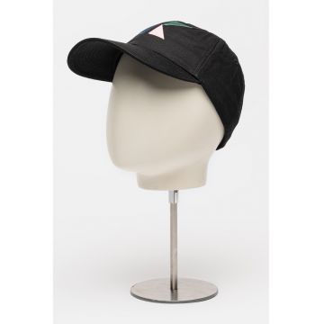 Sapca din bumbac cu logo - Negru/Albastru inchis